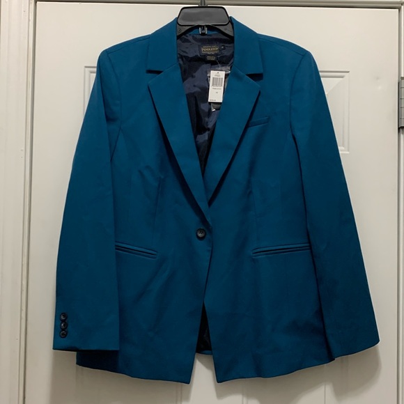 Pendleton Jackets & Blazers - NWT Pendleton 100% wool teal blazer dress jacket size 16